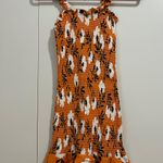 Molly and Zoey  Orange Floral Mini Dress Photo 5