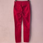 Charlotte Russe Refuge Dark Red 3-Button High Rise Skinny Jeans Size 2 EUC Photo 9
