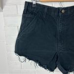 Carhartt  Black Denim Handmade Cutoff Cargo Shorts Photo 1