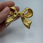 Vintage Gold Tone & Black Enamel Set Clip On Earrings Brooch Set Estate Jewelry Photo 8