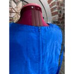 Dress quilted bodice shirtwaist dress blue black sz 6 Photo 8