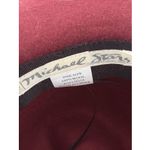 Michael Stars 100% Wool Fedora Womens Burgundy Photo 4