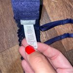 Aerie  Navy Blue Floral Lace Lightly Lined  Wireless Bra Size‎ 36D Photo 2