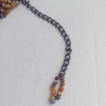 Mixit Multi-Strand Necklace-Red & Orange Plastic Beads-Hook Closure-Extender-26" Photo 4