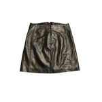Helmut Lang  Black Leather Mini Skirt Button Front in Size 4 Photo 3