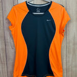 Nike  Women's Orange and Grey Dri-FIT Top Photo 0