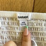 Garage  White Cropped Corset Top Photo 3