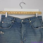 Free People NEW New Dawn Flare jeans in Victoria Blue button fly, 32 Photo 9