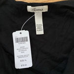 Soma  Soft Jersey One Shoulder Ruffle Maxi Dress‎ Black Size XL New With Tags Photo 3