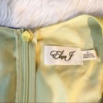 Eliza J Yellow Floral Print Chiffon Maxi Dress Sleeveless High Lo Hem Size 2 New Photo 4