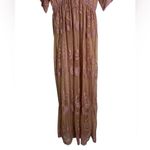 Pinkblush  maternity Pink Lace Mesh Overlay Maxi Dress Photo 3