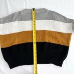 Ambiance Apparel Crew Neck Sweater Color Block On The Way Sweater Brown Photo 6