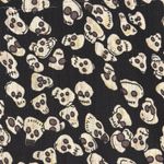 Royal Bones Dress Juniors Medium Black White Cream Skull Print Gothic Whimsygoth Photo 4