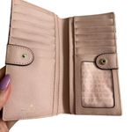 Kate Spade Pink Saffiano Leather Bow Snap Clutch Wallet Photo 2