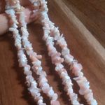 Peruvian Pink Opal Chips Sterling Silver Necklace (36 Inch) Photo 8