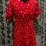 Red Dress Boutique Floral Dress Size L Photo 0