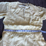 Scotch & Soda  Dress Large Midi Paneled With Gathering Details Yellow Preppy Photo 7