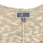 JM Collection Women's Beige Marbled Cardigan Sweater Granola Girl Neutral Knit Photo 1