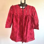 ZARA Eyelet Mini Dress With Pom Poms S Photo 2