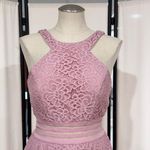 City Studio Juniors' Dusty Pink Lace Fit & Flare Homecoming Party Dress Size 9 Photo 1