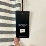 Rondina Women’s Sleeveless Striped Tank Top Grey Off White Size XS NWT Gray Photo 5