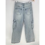 Indigo Rein Juniors' High-Rise Skater Wide-Leg Light Wash Jeans Size 7x32 Q0021 Photo 6