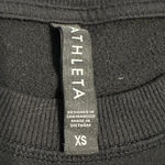 Athleta  Black Long Sleeve Top Womens Size XS Lightweight Sweater Shirt Crewneck Photo 1
