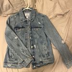Old Navy Distressed Light Wash Jean Jacket Photo 0