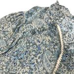 Frye  Floral Tassel Tie Gauze Blouse-Tunic Sz XL Country Cottage Cowgirl Boho Y2K Photo 4