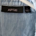 Apt. 9  light denim button down long sleeve shirt size large Photo 1