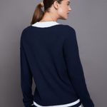 Weworewhat Sweater Top Shirt Blouse Blue Photo 1