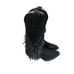 Rudel Black Leather Fringe Western Cowboy Boots Women’s 6.5 Handmade Mexico Photo 9