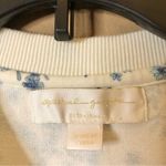 Spiritual Gangster Spiritual Gangster Floral Paisley Cropped Raw hem Sweatshirt White Blue XS Photo 2