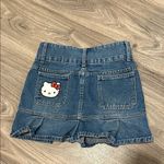 Cute Denim Skirt with Hello Kitty Patch Blue Size 2 Photo 1