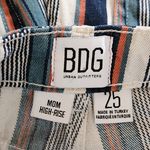 BDG  Navy Striped High-Rise Mom Jeans Size 25 Tapered Striped Jeans Photo 6