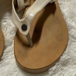 UGG  Cream and Tan Sheepskin Sandals Photo 2