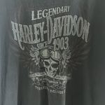 Bravado Harley Davidson Hawaii Black Graphic Tee T-Shirt Neck Cutout Large Photo 1
