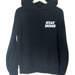 Talentless  “I’m Staying Home” Black Cotton Sweatshirt Size XS Photo 0