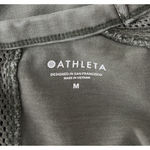 Athleta ‎ Sweatshirt Womens Medium Green Cruise Long Sleeve Top Lounge Athleisure Photo 4
