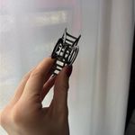 Kitsch Hematite Open Shape Claw Clip Silver Photo 3