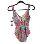 Ralph Lauren Surplice One-Piece Swimsuit Slimming Underwire Paisley Colorful 4 Photo 3