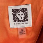 Anne Klein Women's Navy Blue Orange Tweed Blazer Jacket Size 8 Business Preppy Photo 4