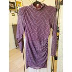 Cinq à Sept Rent the runway sz 12 purple Marlene cinq a sept dress ruched bodycon Photo 4