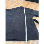 SKIMS  by Kim Kardashian NWT Fleece Wrap Belted Jacket Onyx Black size Medium M Photo 8