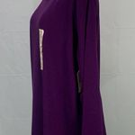 st. john's bay St. John’s Bay Long Sleeve Purple Essential Crew Neck Tee Top Size 2X Photo 4