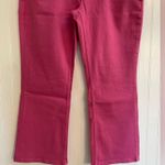 Anthropologie Pilcro The Yaya Mid-Rise Crop Flare Jeans Barbiecore Size 33 NWT Photo 6