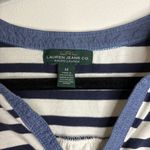 Ralph Lauren Lauren Jeans Co. by Navy Striped Henley Top Size M Photo 1