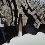 St. John  Cardigan Petite Size P Duster‎ Knit Yellow Tag Resort 2013 Black Silver Photo 4