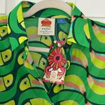 Farm Rio Tropical Green Toucan Print Shirt tubacana button down Photo 3