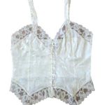 NWT 1980's Vintage, Lauren, Alexandra Bridal lingerie White camisole size large Photo 0